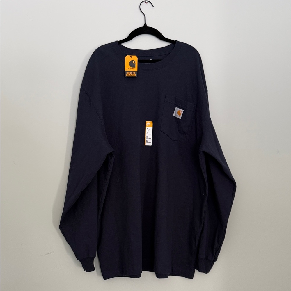 Carhartt Dark Blue Long Sleeve Shirt